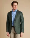 Charles Tyrwhitt Men's  Texture Twill Na Jacket In Green