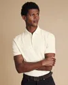 CHARLES TYRWHITT MEN'S CHARLES TYRWHITT TEXTURED JACQUARD POLO SHIRT