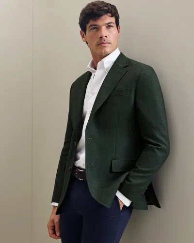 Charles Tyrwhitt Men's  Textured Na Jacket In Green