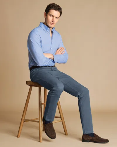 Charles Tyrwhitt Men's  Twill 5 Pocket Jeans In Blue