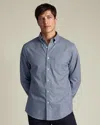 Charles Tyrwhitt Men's  Twill Gingham Shirt In Blue