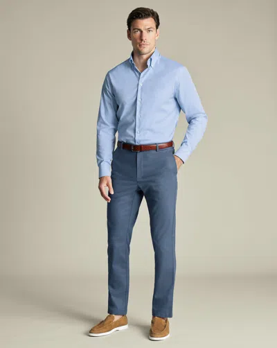 Charles Tyrwhitt Men's  Ultimate Non-iron Chino Pants In Blue
