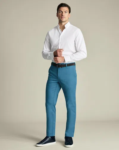Charles Tyrwhitt Men's  Ultimate Non-iron Chino Pants In Blue