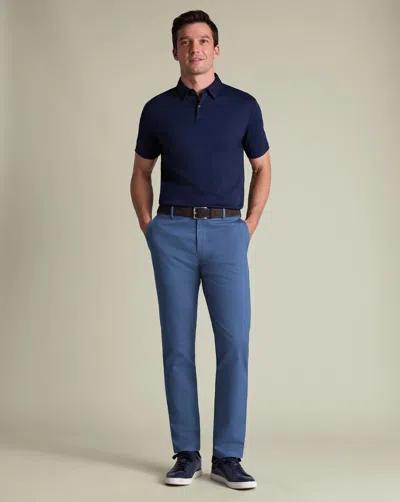 Charles Tyrwhitt Men's  Ultimate Non-iron Chino Pants In Blue