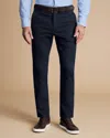 Charles Tyrwhitt Ultimate Non-iron Cotton Chino Pants In Blue
