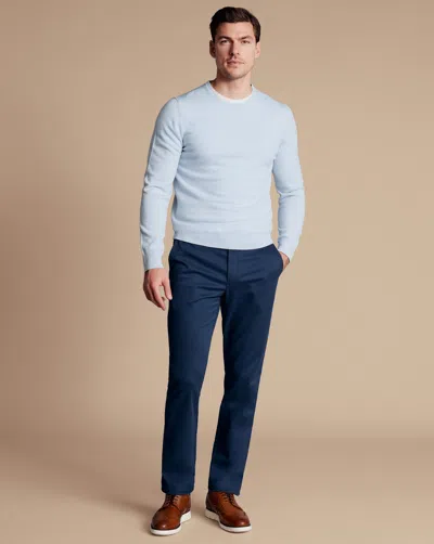 Charles Tyrwhitt Men's  Ultimate Non-iron Chino Pants In Blue