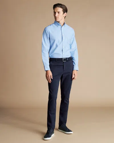 Charles Tyrwhitt Men's  Ultimate Non-iron Chino Pants In Blue