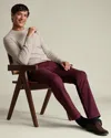 Charles Tyrwhitt Men's  Ultimate Non-iron Chino Pants In Pink