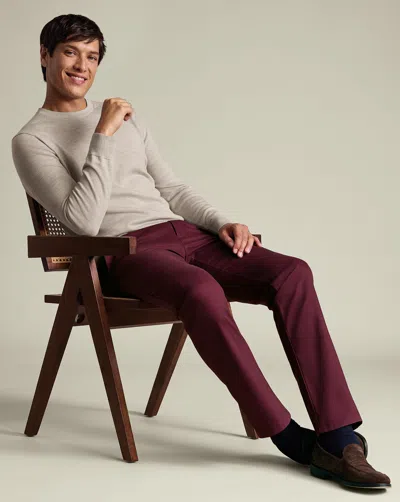 Charles Tyrwhitt Men's  Ultimate Non-iron Chino Pants In Pink