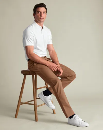 Charles Tyrwhitt Men's  Ultimate Non-iron Chino Pants In Yellow