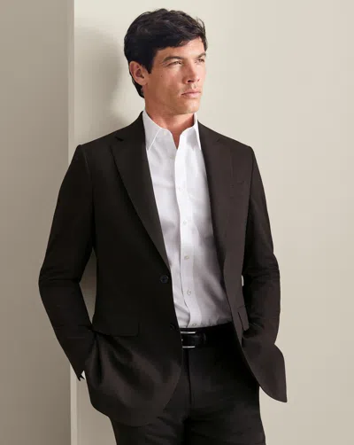 Charles Tyrwhitt Men's  Ultimate Performance Prince Of Wales Suit Na Jacket In Brown