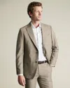 Charles Tyrwhitt Men's  Ultimate Performance Sharkskin Suit Na Jacket In Neutral