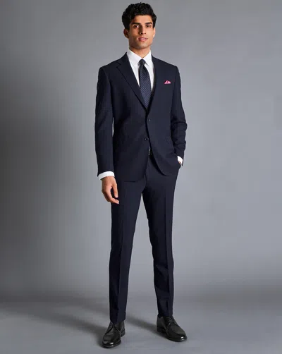 Charles Tyrwhitt Ultimate Performance Suit Wool Jacket In Blue