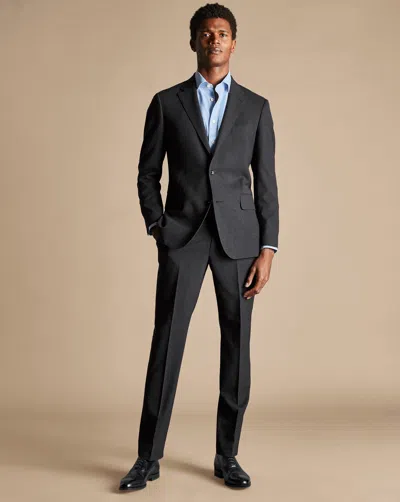 Charles Tyrwhitt Ultimate Performance Suit Wool Jacket In Grey