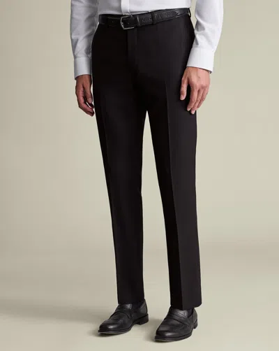 Charles Tyrwhitt Men's  Ultimate Performance Suit Trousers In Black