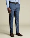CHARLES TYRWHITT MEN'S CHARLES TYRWHITT ULTIMATE PERFORMANCE CHECK SUIT TROUSERS