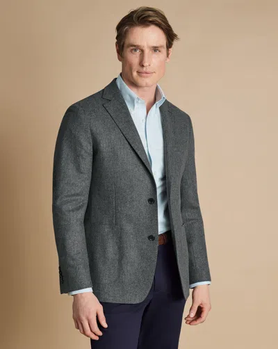 Charles Tyrwhitt Men's  Unstructured Na Jacket In Grey