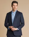 Charles Tyrwhitt Men's  Windowpane Checkered Suit Na Jacket In Blue