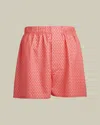 Charles Tyrwhitt Men's  Wine Glass Print Woven Boxers In Pink