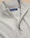 Charles Tyrwhitt Merino Zip Neck Sweater In Grey