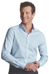 CHARLES TYRWHITT MEN'S CHECK NON-IRON TWILL CUTAWAY SLIM FIT SHIRT SINGLE CUFF