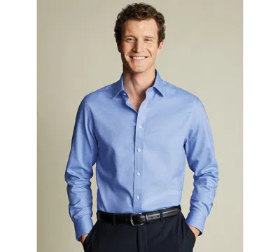 Charles Tyrwhitt Men's Classic Collar Solid Dress Shirt In Blue