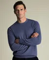 Charles Tyrwhitt Pure Merino Crew Neck Sweater In Blue