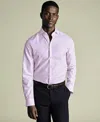 Charles Tyrwhitt Non-iron Poplin Gingham Shirt In Black