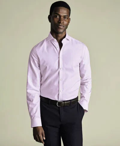 CHARLES TYRWHITT MEN'S NON-IRON GINGHAM DRESS SHIRT