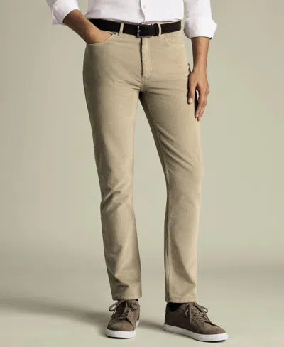 Charles Tyrwhitt Men's Slim-fit 5-pocket Pants In Brown