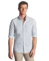 CHARLES TYRWHITT MEN'S SLIM FIT BUTTON-DOWN COLLAR NON-IRON STRETCH STRIPE OXFORD SHIRT