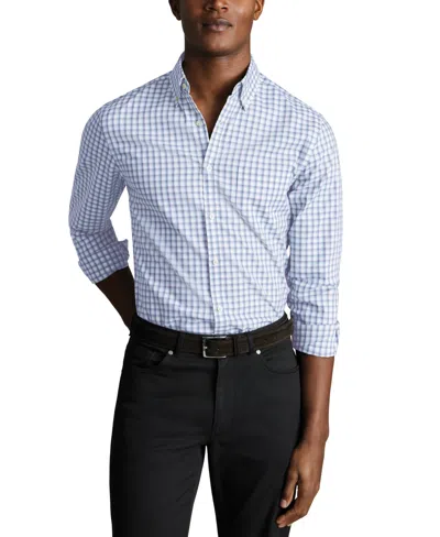 Charles Tyrwhitt Men's Slim Fit Long Sleeve Check Button-down Shirt In Multi