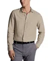 Charles Tyrwhitt Men's Slim Fit Long Sleeve Linen Button-front Shirt