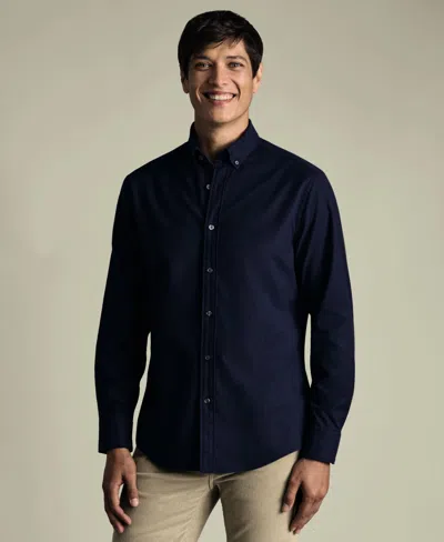 Charles Tyrwhitt Men's Slim Fit Long-sleeve Shirt In Blue