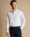 Charles Tyrwhitt Men's Slim-fit Non-iron Royal Oxford Dress Shirt In White