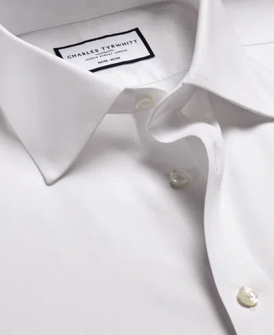 Charles Tyrwhitt Men's Slim-fit Poplin Shirt In White