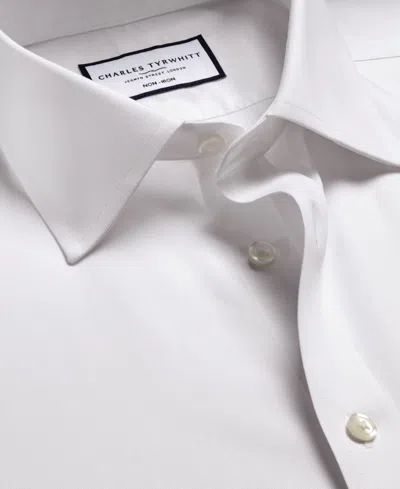 Charles Tyrwhitt Men's Slim-fit Poplin Shirt In White