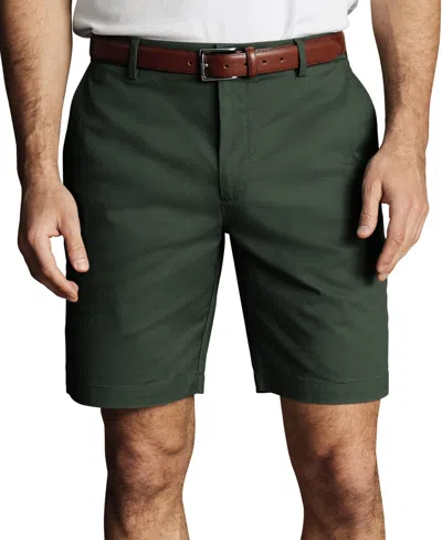 Charles Tyrwhitt Men's Slim-fit Stretch 9" Shorts In Green