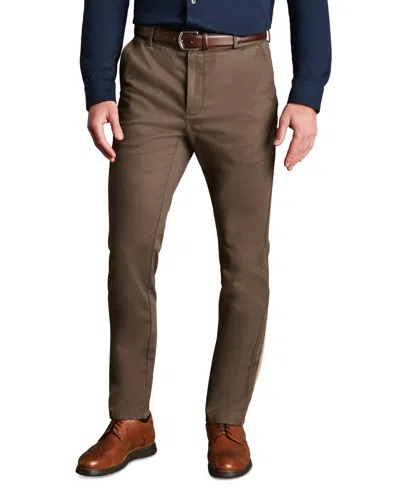 Charles Tyrwhitt Men's Slim-fit Ultimate Pants In Brown