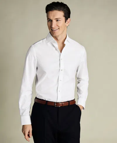 Charles Tyrwhitt Men's Spread Collar Cotton Dress Shirt, Macy's Exclusive In White