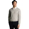 Charles Tyrwhitt Merino V-neck Sweater In Gray