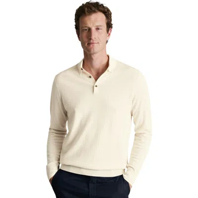 Charles Tyrwhitt Merino Zip Vest In White