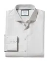Charles Tyrwhitt Non-iron Ludgate Weave Cutaway Extra Slim Fit Shirt In Grey