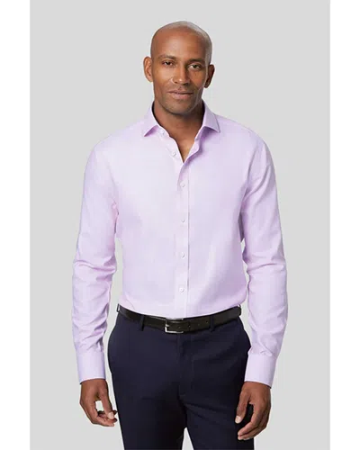 Charles Tyrwhitt Non-iron Ludgate Weave Cutaway Slim Fit Shirt In Purple