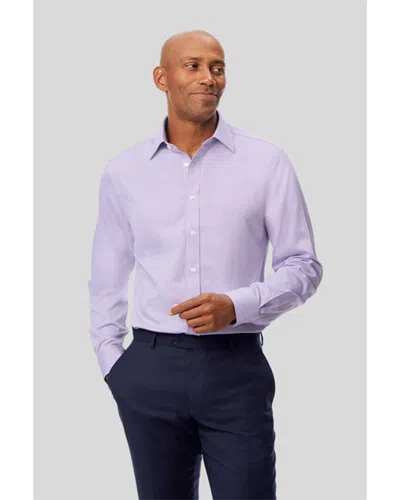 Charles Tyrwhitt Non-iron Micro Diamond Slim Fit Shirt In Purple