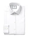 Charles Tyrwhitt Egyptian Lattice Extra Slim Fit Shirt In White