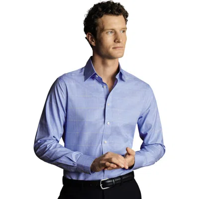 Charles Tyrwhitt Non-iron Prince Of Wales Check Shirt In Animal Print