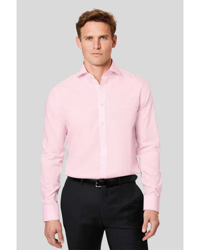 Charles Tyrwhitt Non-iron Prince Of Wales Check Slim Fit Shirt In Pink