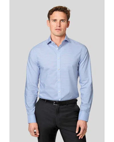 Charles Tyrwhitt Non-iron Prince Of Wales Shirt In Blue