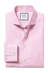 Charles Tyrwhitt Non-iron Pinpoint Oxford Slim Fit Shirt In Pink